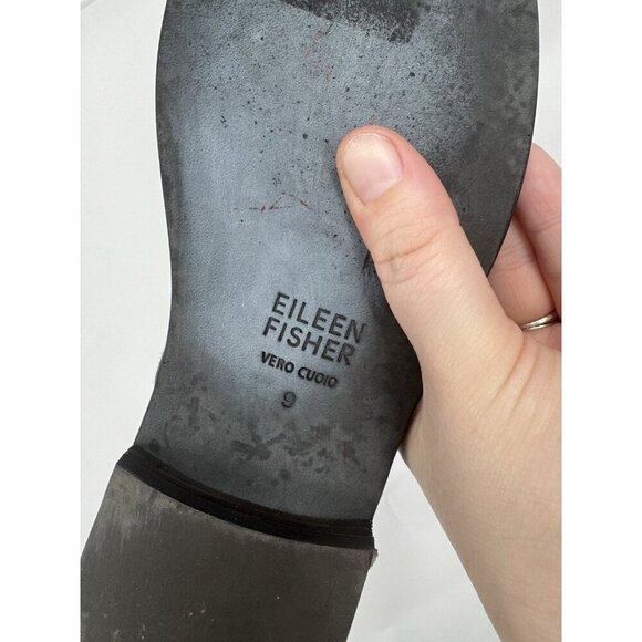 Eileen Fisher Rich Suede Bootie Women 9 Brown Bohemian Zip Modern Contemporary - Picture 2 of 11